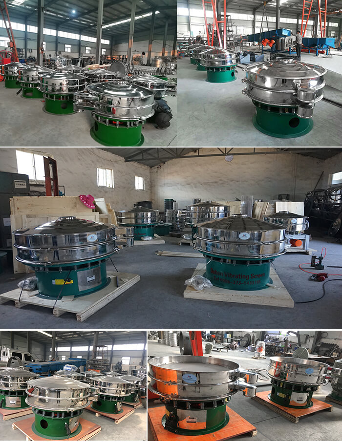 展示廳展示旋振篩，批量展示不銹鋼振動(dòng)篩，包裝氣體保護(hù)振動(dòng)篩，批量展示碳鋼旋振篩
